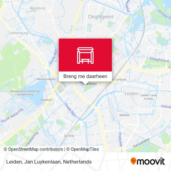 Leiden, Jan Luykenlaan kaart