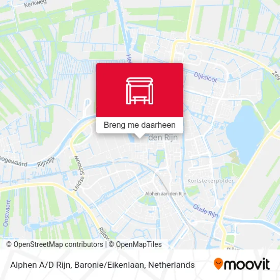 Alphen A / D Rijn, Baronie / Eikenlaan kaart