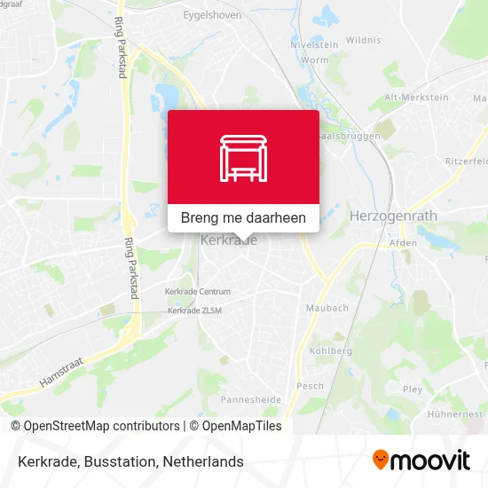 Kerkrade, Busstation kaart