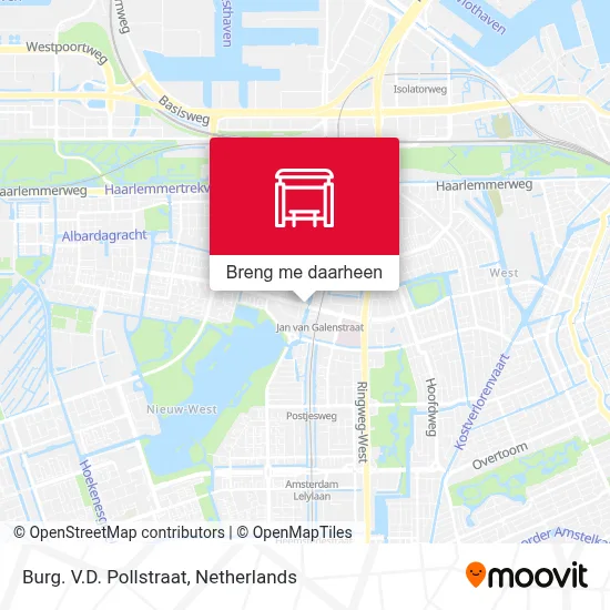 Burg. V.D. Pollstraat kaart