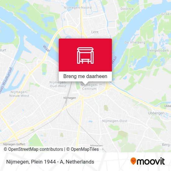 Nijmegen, Plein 1944 - A kaart