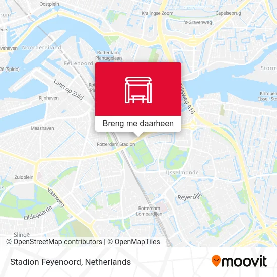 Stadion Feyenoord kaart
