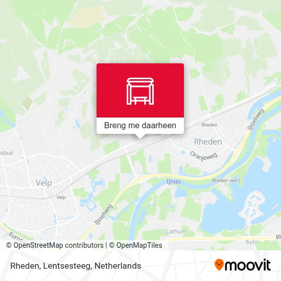 Rheden, Lentsesteeg kaart