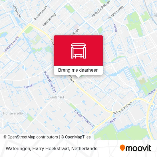 Wateringen, Harry Hoekstraat kaart