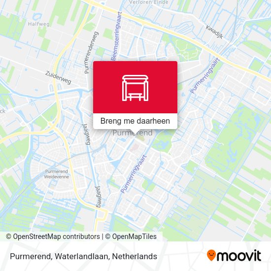Purmerend, Waterlandlaan kaart