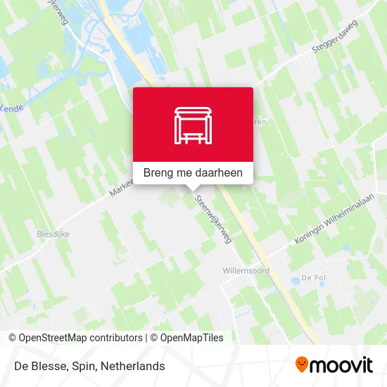 De Blesse, Spin kaart