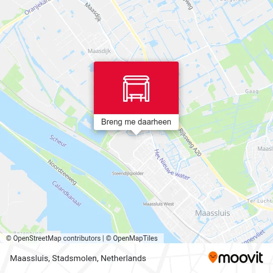 Maassluis, Stadsmolen kaart