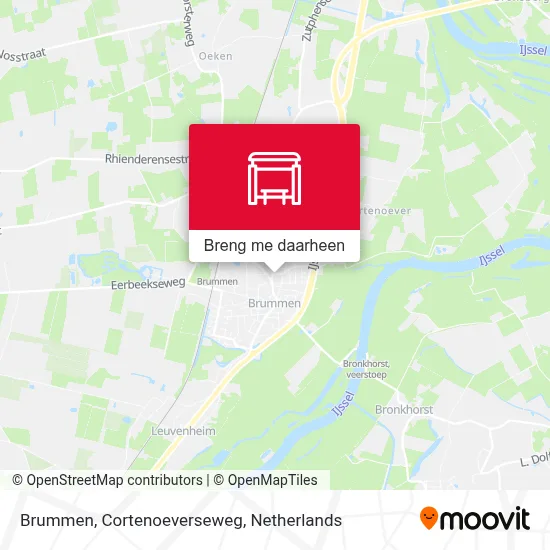 Brummen, Cortenoeverseweg kaart