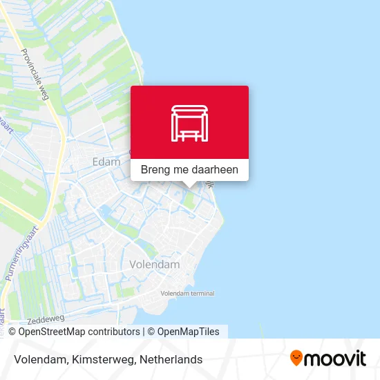 Volendam, Kimsterweg kaart