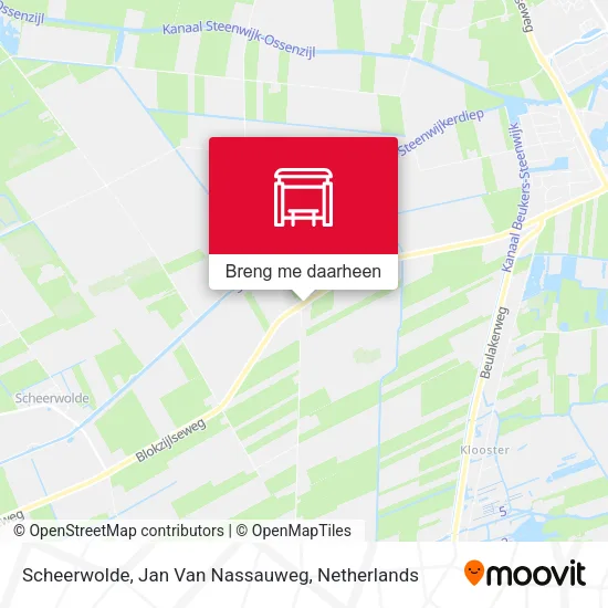 Scheerwolde, Jan Van Nassauweg kaart