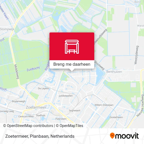 Zoetermeer, Planbaan kaart