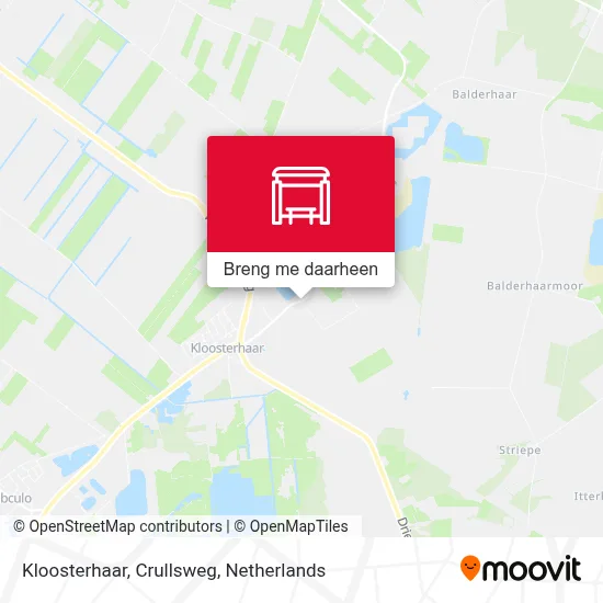 Kloosterhaar, Crullsweg kaart