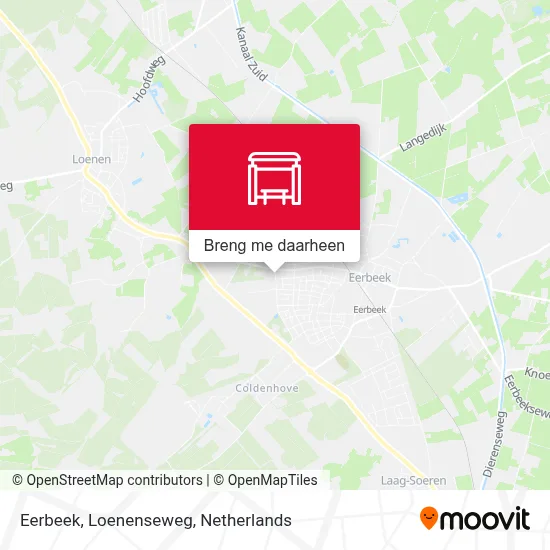 Eerbeek, Loenenseweg kaart