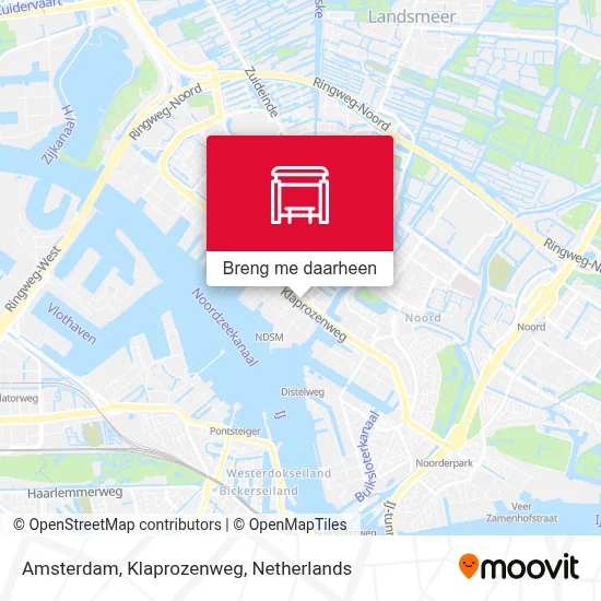 Amsterdam, Klaprozenweg kaart