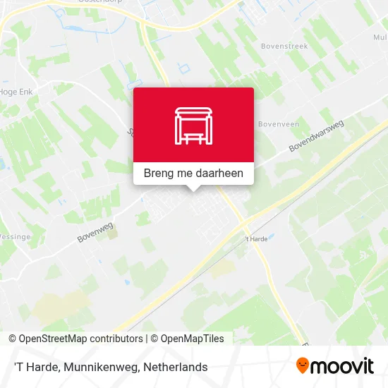 'T Harde, Munnikenweg kaart