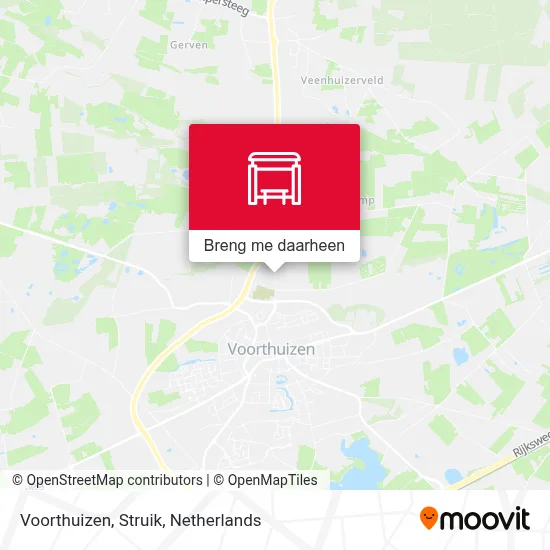 Voorthuizen, Struik kaart