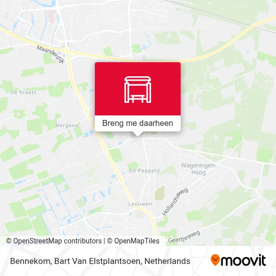 Bennekom, Bart Van Elstplantsoen kaart