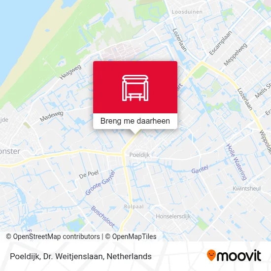 Poeldijk, Dr. Weitjenslaan kaart