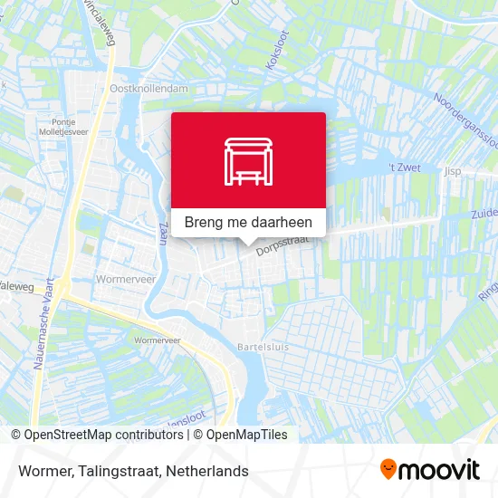 Wormer, Talingstraat kaart