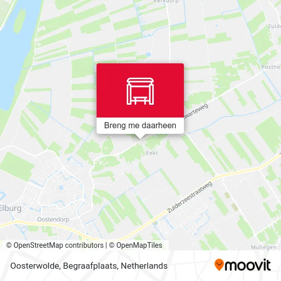 Oosterwolde, Begraafplaats kaart