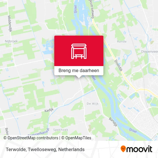 Terwolde, Twelloseweg kaart