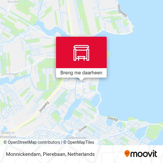 Monnickendam, Pierebaan kaart