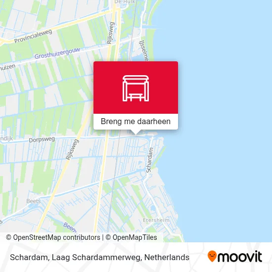 Schardam, Laag Schardammerweg kaart