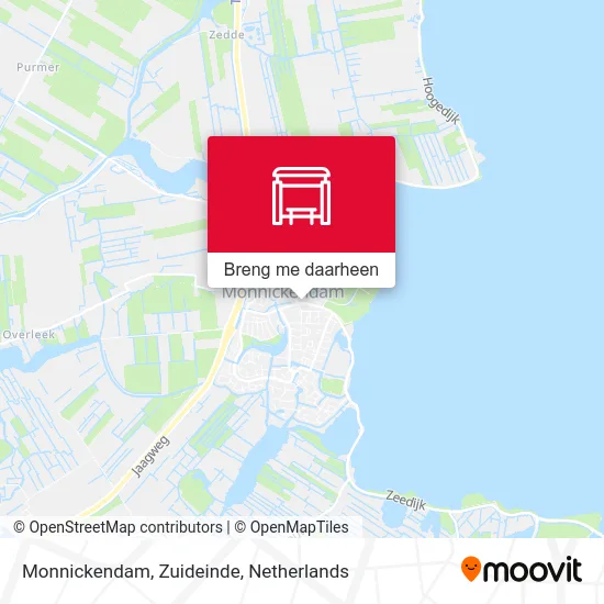 Monnickendam, Zuideinde kaart