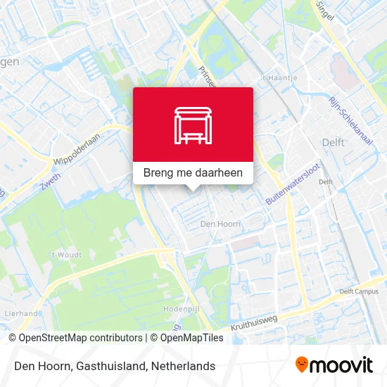 Den Hoorn, Gasthuisland kaart