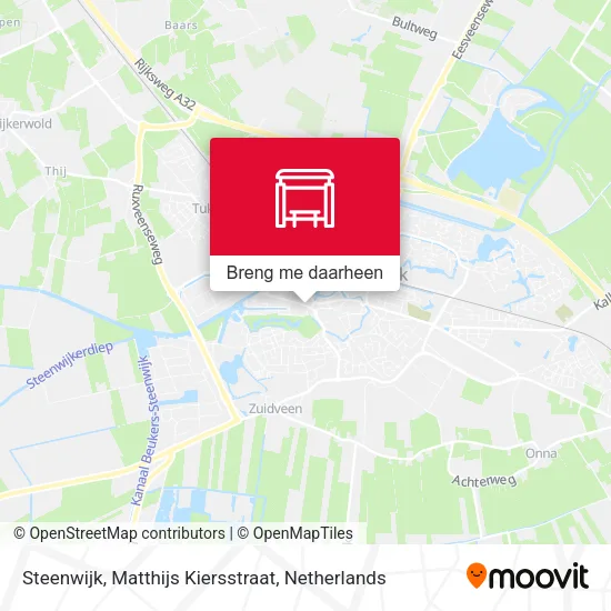 Steenwijk, Matthijs Kiersstraat kaart