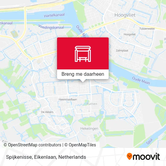 Spijkenisse, Eikenlaan kaart