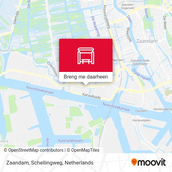 Zaandam, Schellingweg kaart