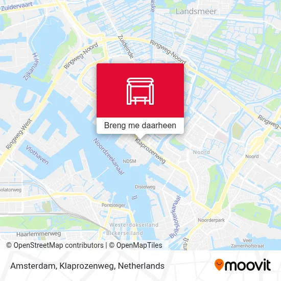 Amsterdam, Klaprozenweg kaart