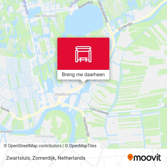 Zwartsluis, Zomerdijk kaart