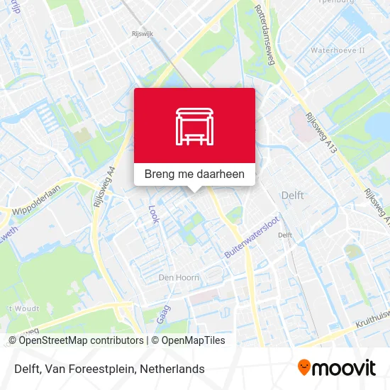 Delft, Van Foreestplein kaart