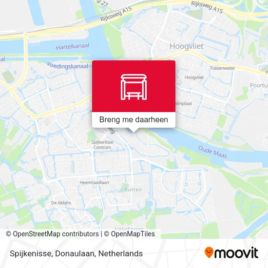 Spijkenisse, Donaulaan kaart