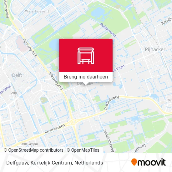 Delfgauw, Kerkelijk Centrum kaart