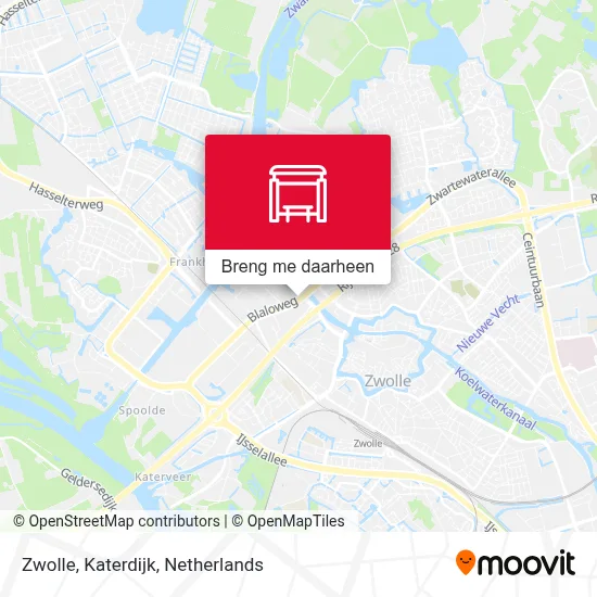 Zwolle, Katerdijk kaart