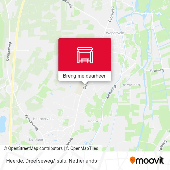 Heerde, Dreefseweg/Isala kaart