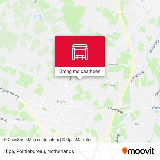 Epe, Politiebureau kaart