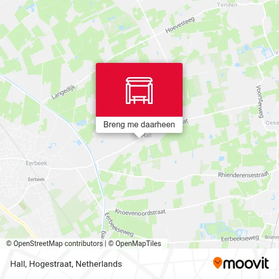 Hall, Hogestraat kaart