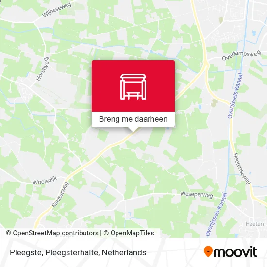 Pleegste, Pleegsterhalte kaart