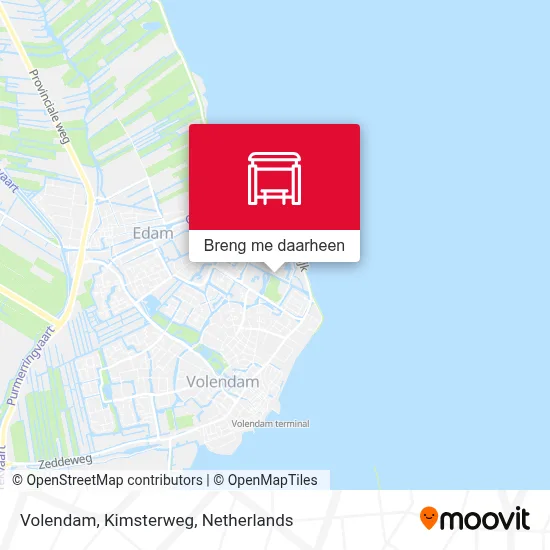 Volendam, Kimsterweg kaart