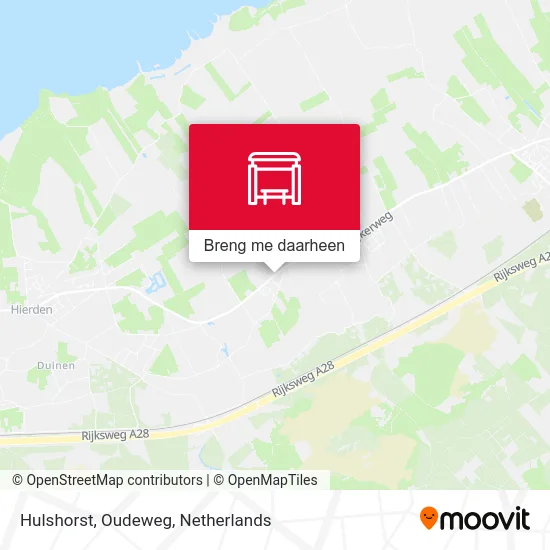 Hulshorst, Oudeweg kaart