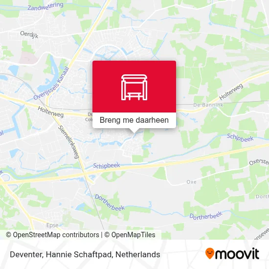 Deventer, Hannie Schaftpad kaart