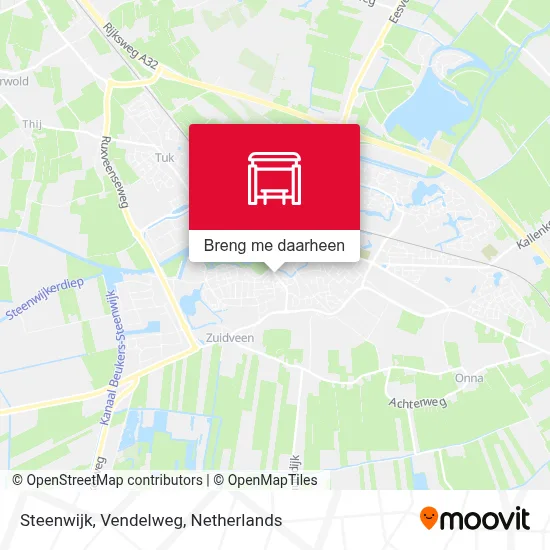 Steenwijk, Vendelweg kaart