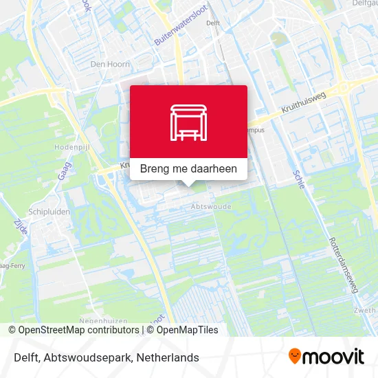 Delft, Abtswoudsepark kaart