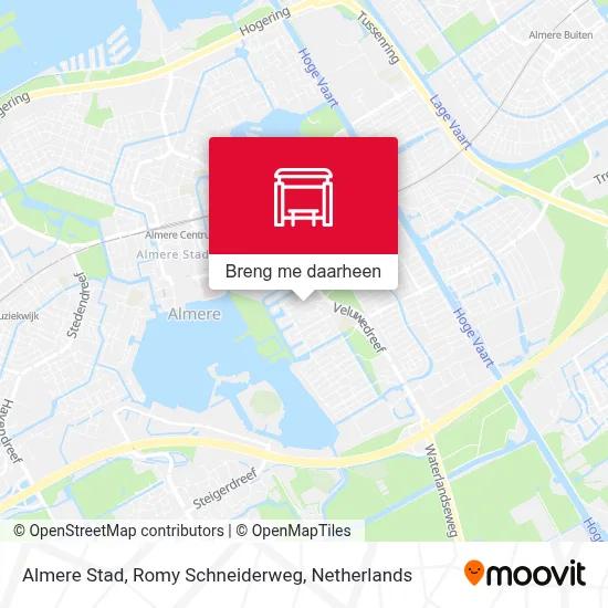 Almere Stad, Romy Schneiderweg kaart