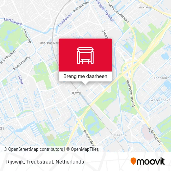 Rijswijk, Treubstraat kaart