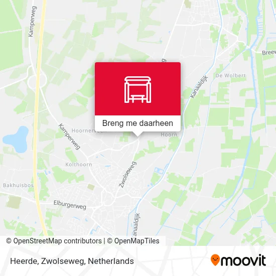Heerde, Zwolseweg kaart